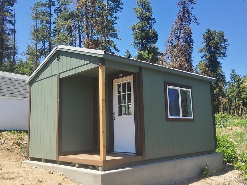 A-Frame Shed delivered and installed in Colorado