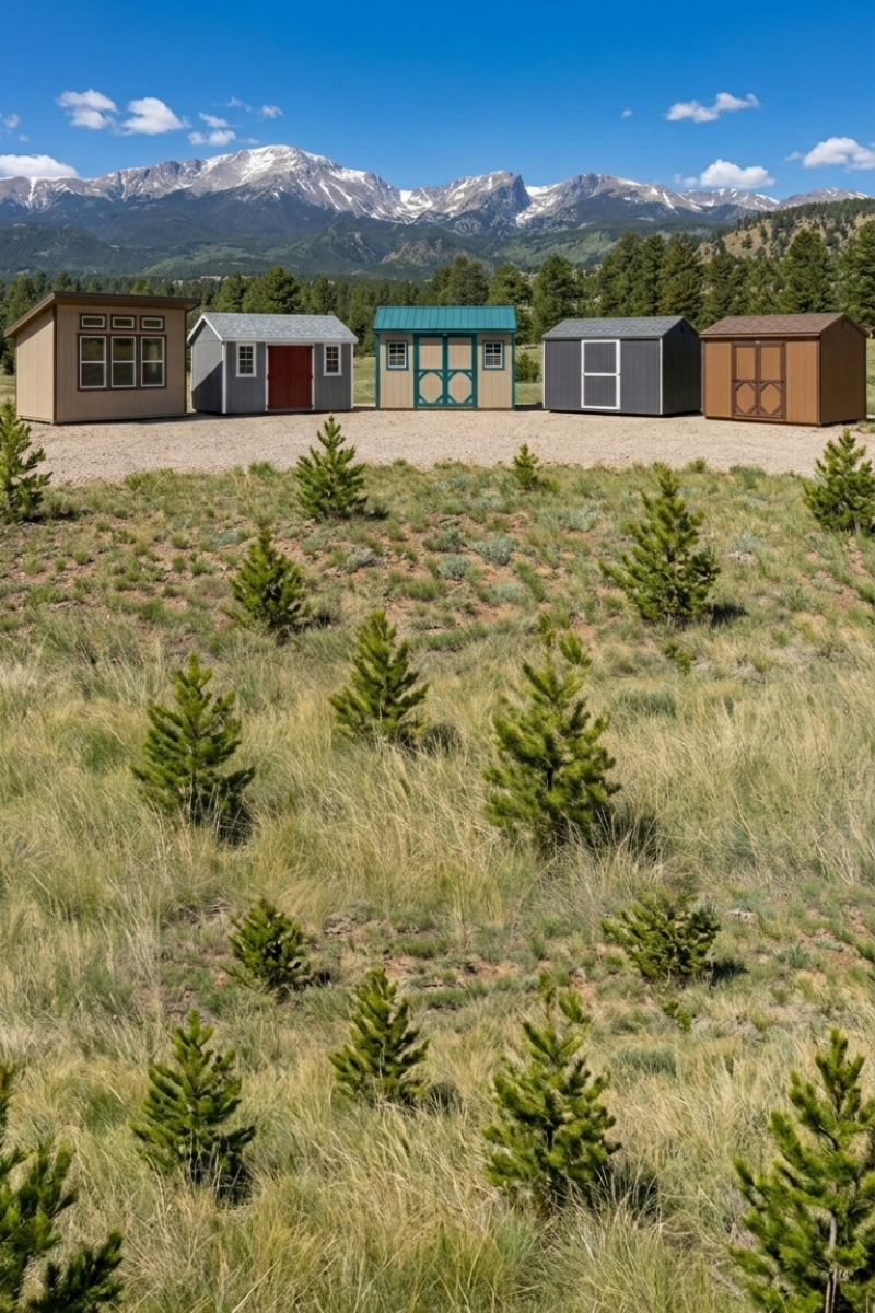 Storage sheds for sale in Colorado from The Shed Yard