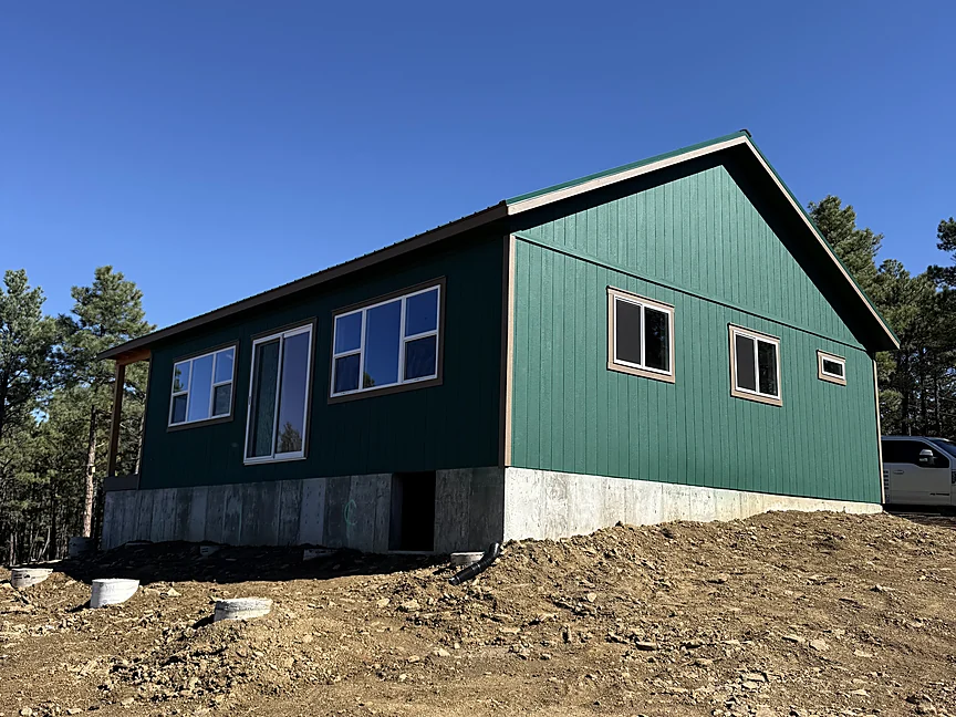 Green Sunny Side shell with large windows