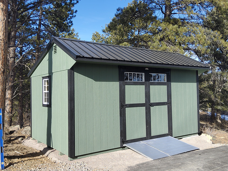 Quaker Shed delivered and installed in Colorado