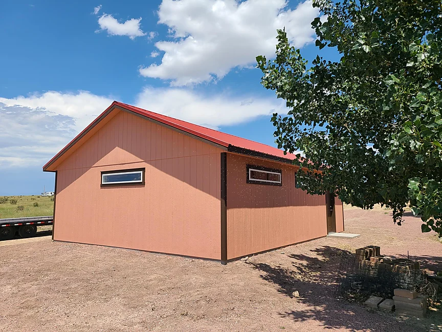 Two car garage delivered and installed in Colorado — build 2