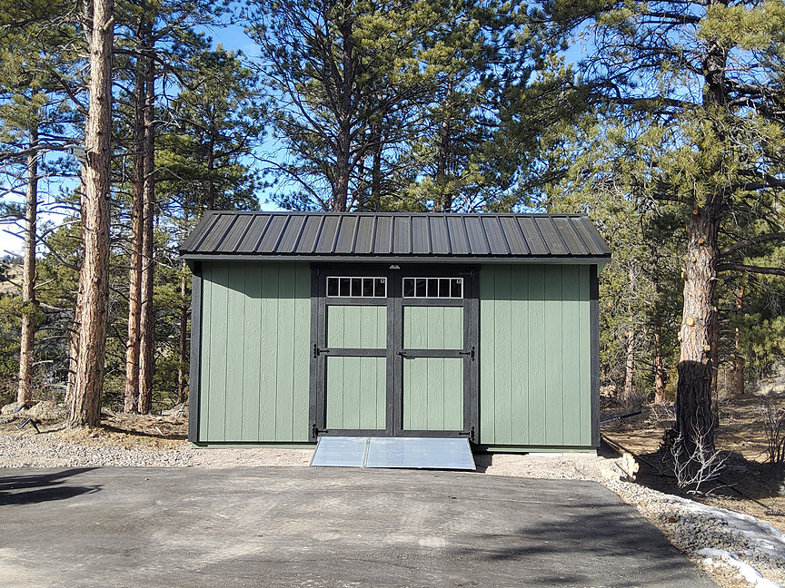 Quaker Shed delivered and installed in Colorado