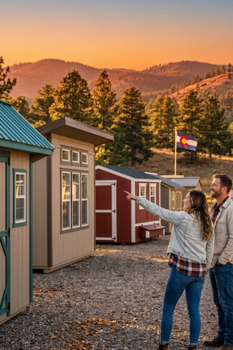Sheds and barns delivered across Colorado service areas