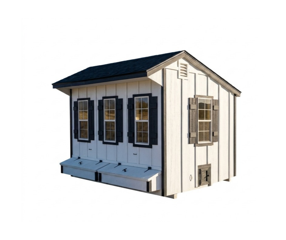 Quaker Chicken Coop left angle render