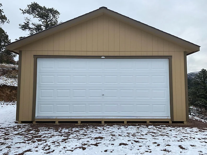 Two car garage delivered and installed in Colorado — build 5