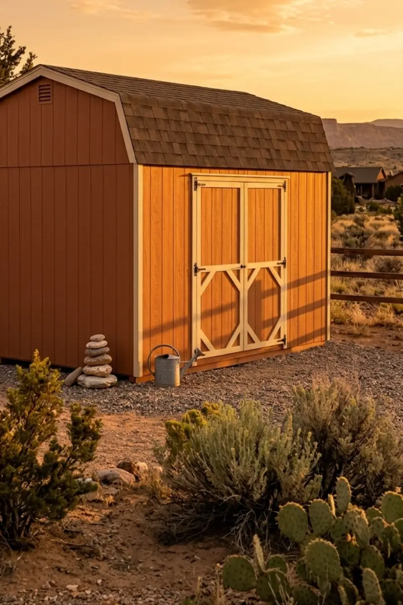 Hi Wall mini barn with loft storage in Colorado