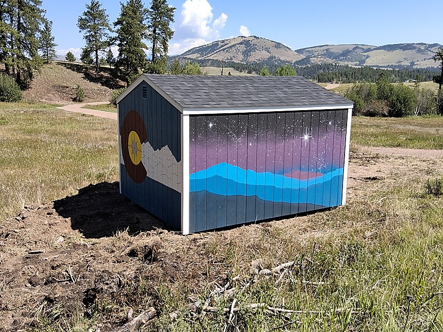 Economy Shed delivered and installed in Colorado