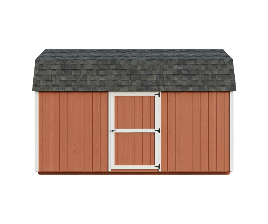 Economy Hi Wall Barn front elevation render on a white background
