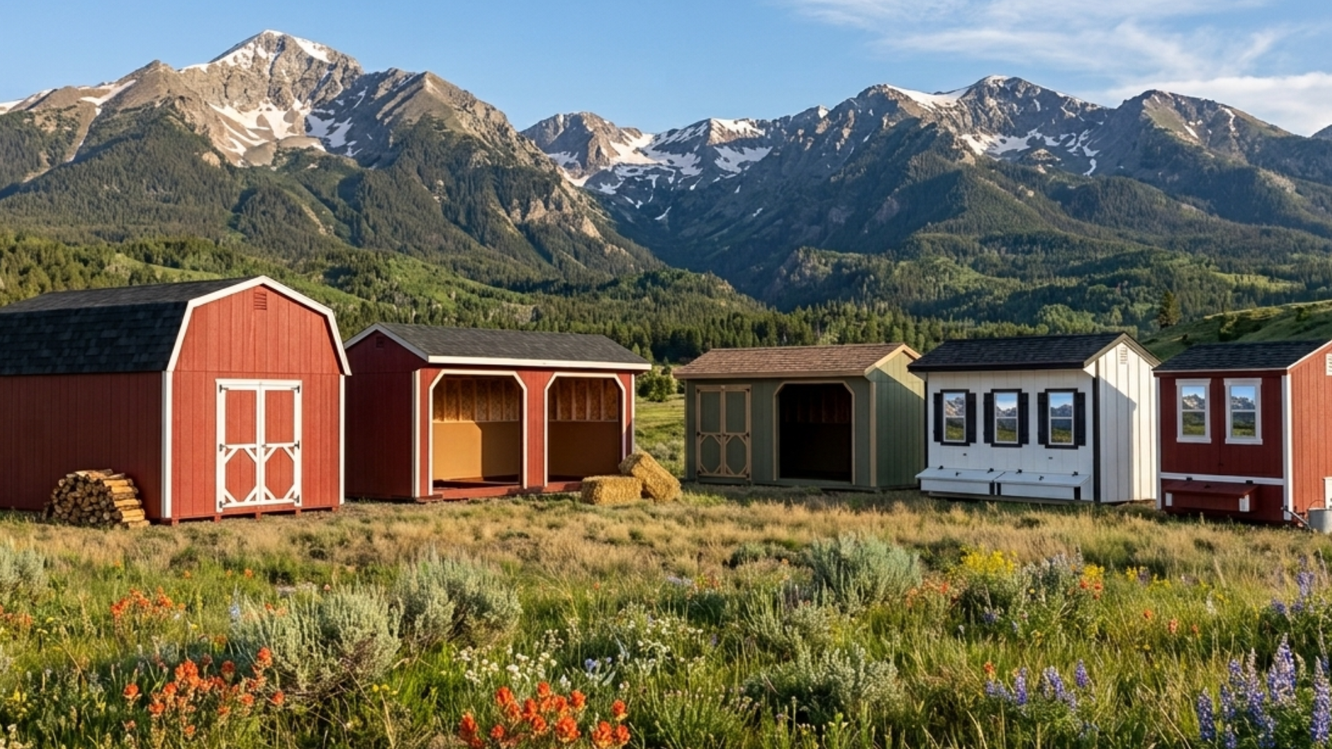 Storage barns and chicken coops for sale in Colorado