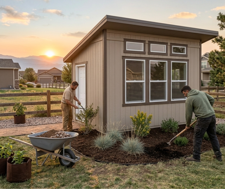 Landscaping & Finish Work for sheds in Colorado