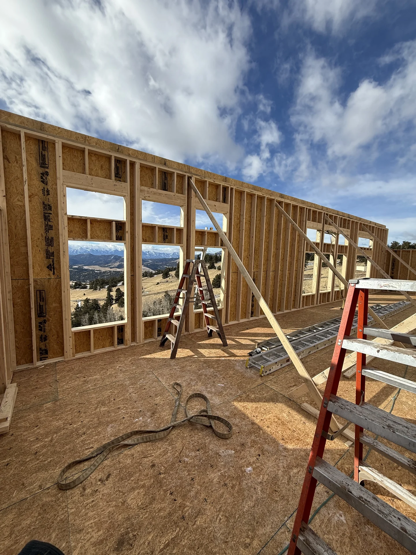 Wall Framing — Sunny Side Home Shell build process