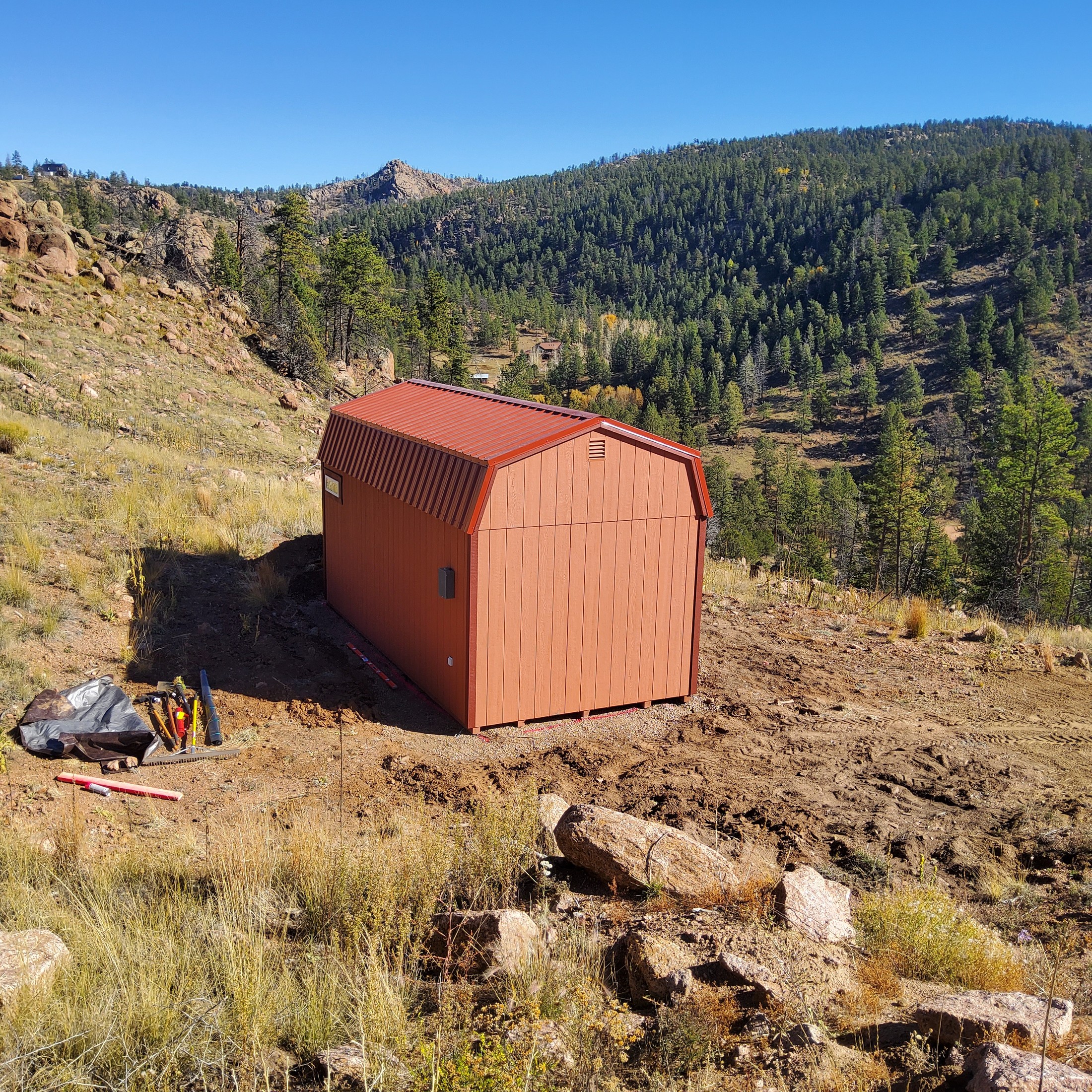 Hi-Wall barn delivered in Colorado 19