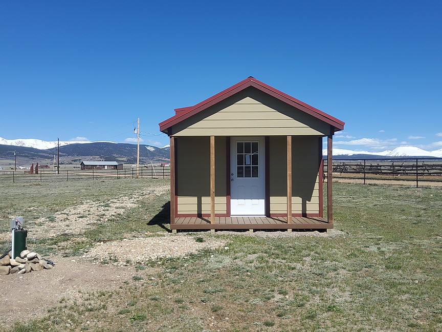 Classic A-Frame Shed delivered and installed in Colorado