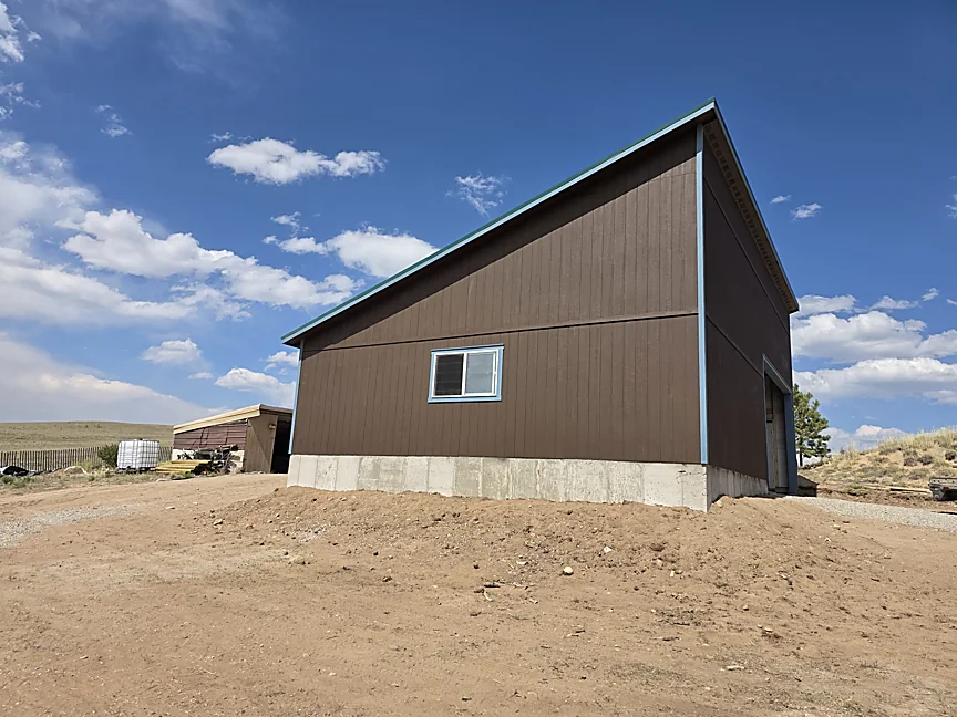 Mountain Modern home shell delivered and built in Colorado — build 3