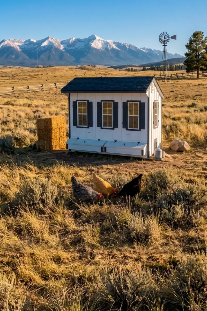 Quaker style chicken coop for sale in Colorado