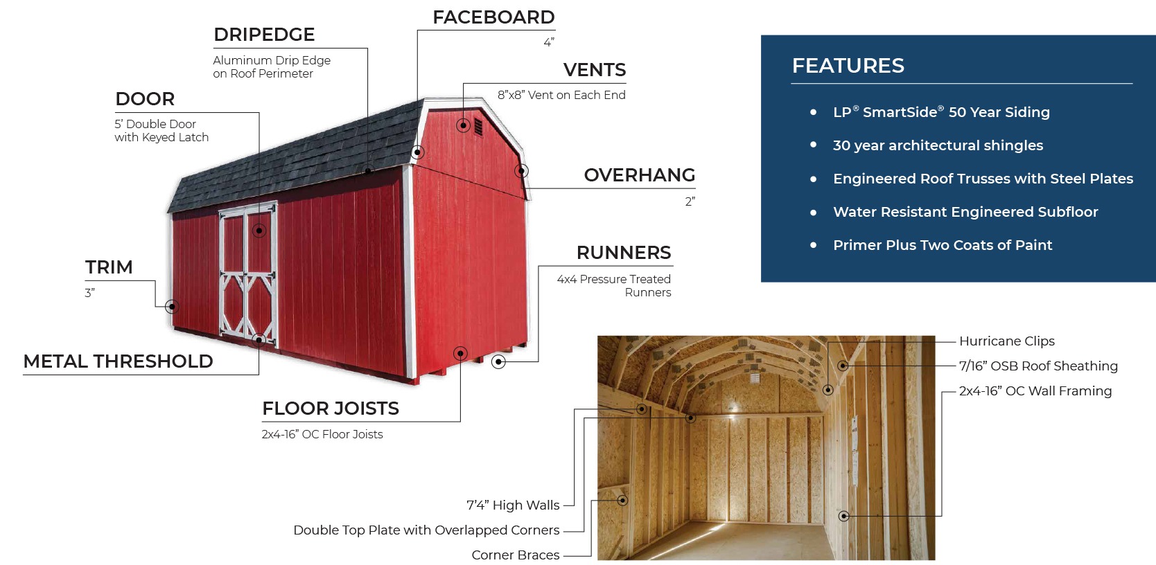 mini barn shed 10x20
